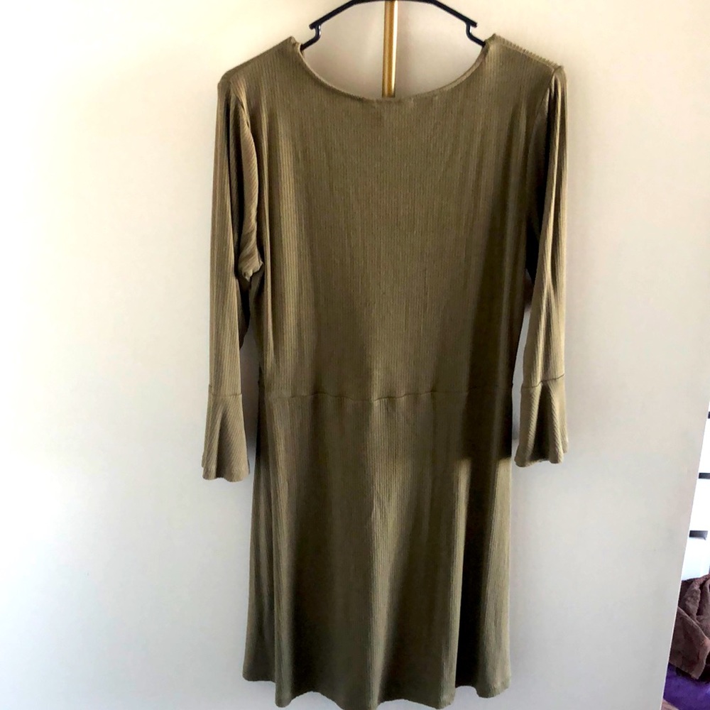 Moss Green Flowy Dress